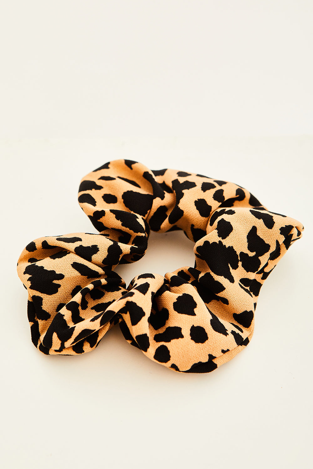 Scrunchie Brown Leopard Print