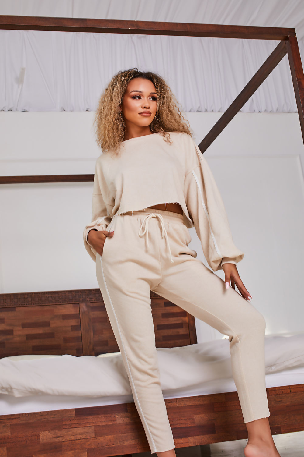 Hadlee Stone Loopback Jersey Oversized Sweatshirt