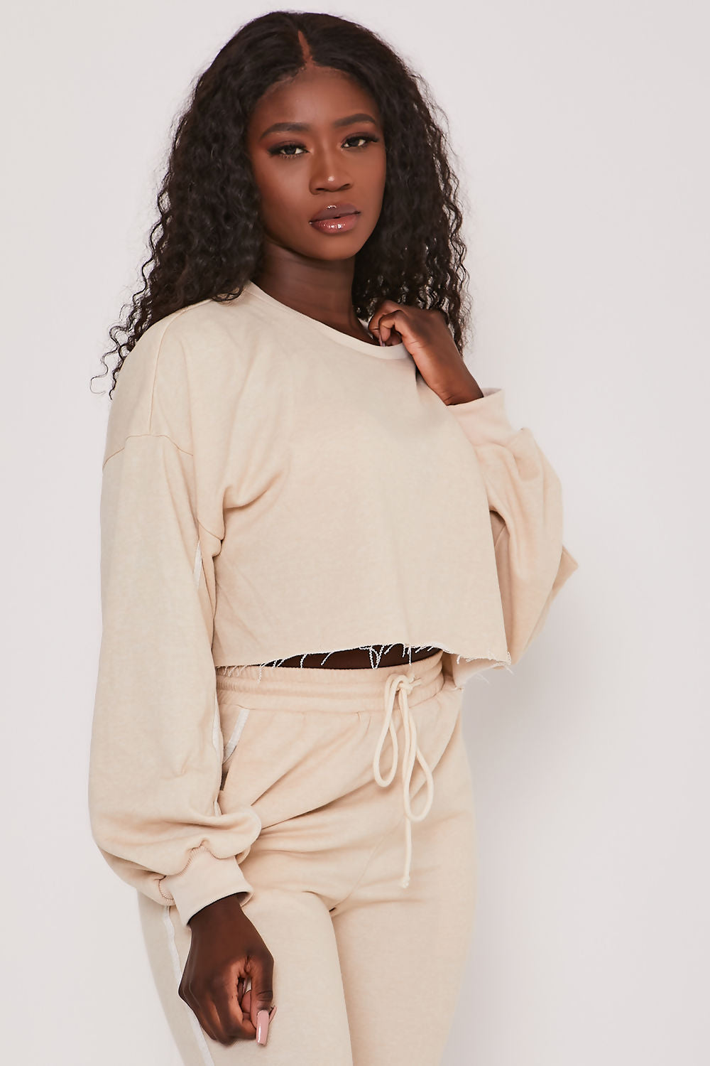 Hadlee Stone Loopback Jersey Oversized Sweatshirt