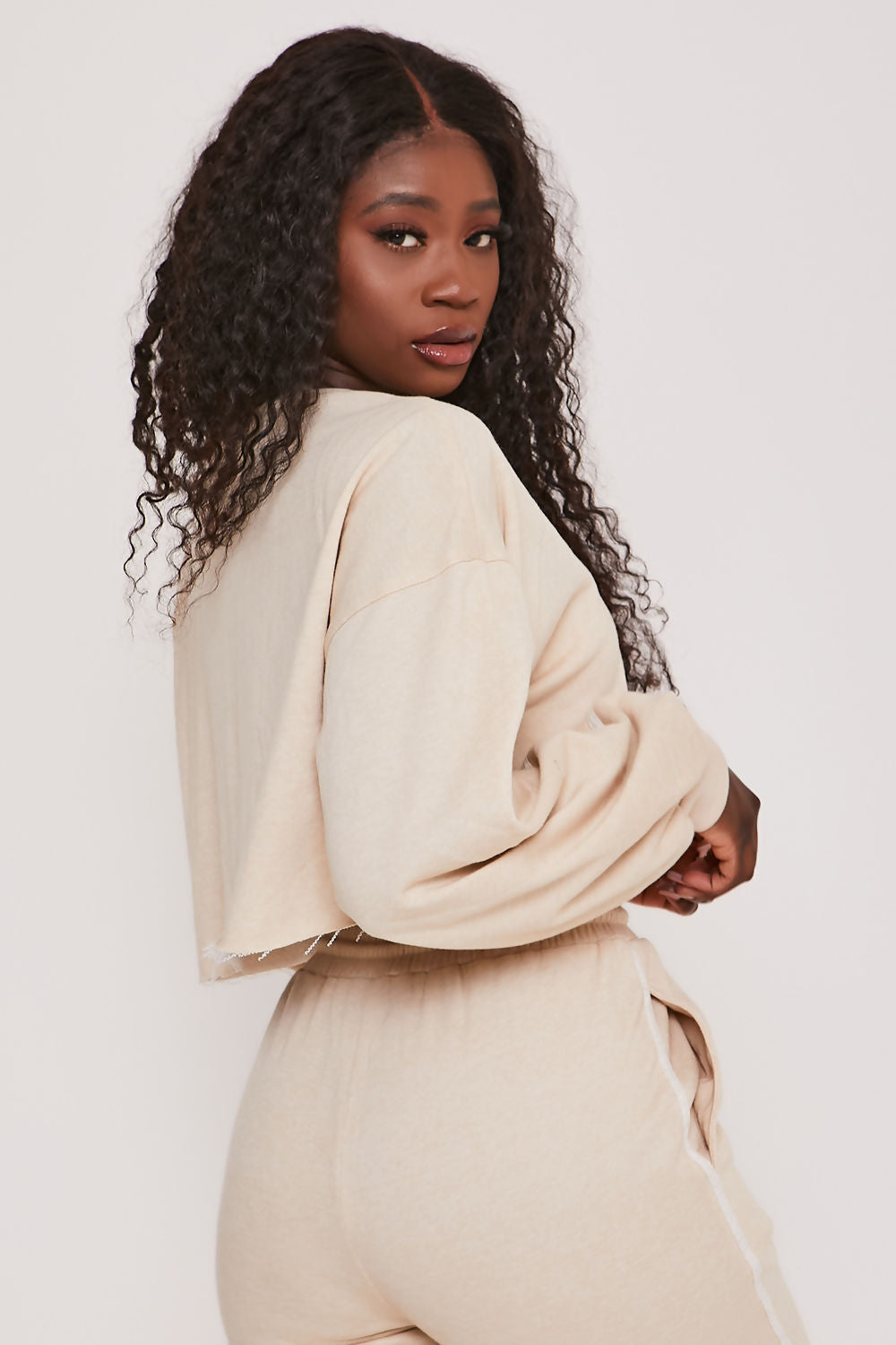 Hadlee Stone Loopback Jersey Oversized Sweatshirt