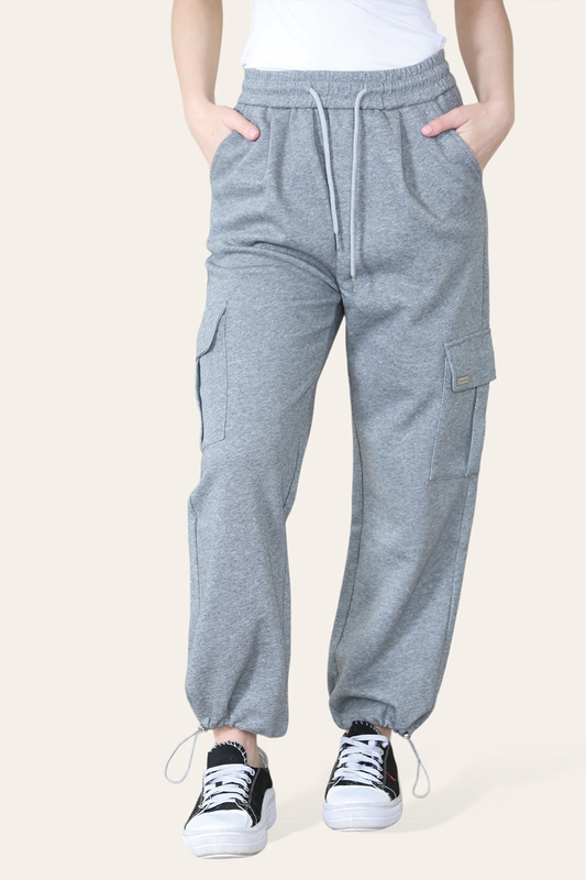 Grey Essential Cargo Joggers Trousers